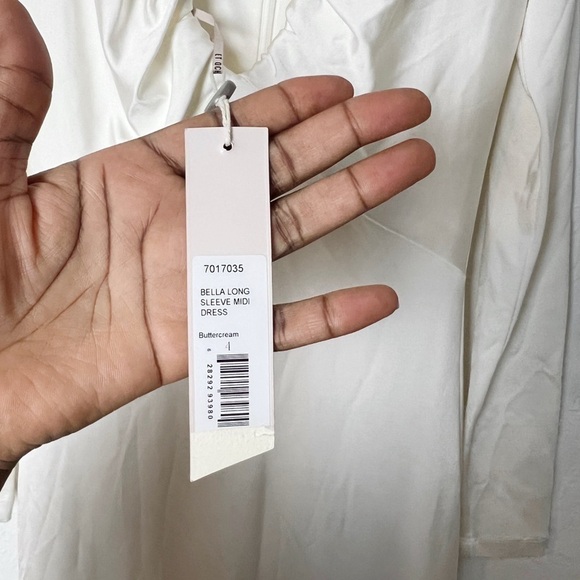 ET OCHS Bella ruched satin-jersey midi dress - Picture 6 of 12